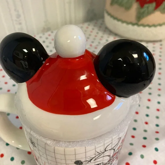NIW Disney Mickey And Minnie Mouse Hat Topper Mug - Picture 7 of 9